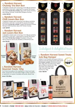 Preview of Innovations Catalogue Summer Gifting Made Easy - valid from 22.10.2025 | Page: 4 | Products: Chocolate, Sauce, Mango, Allergy