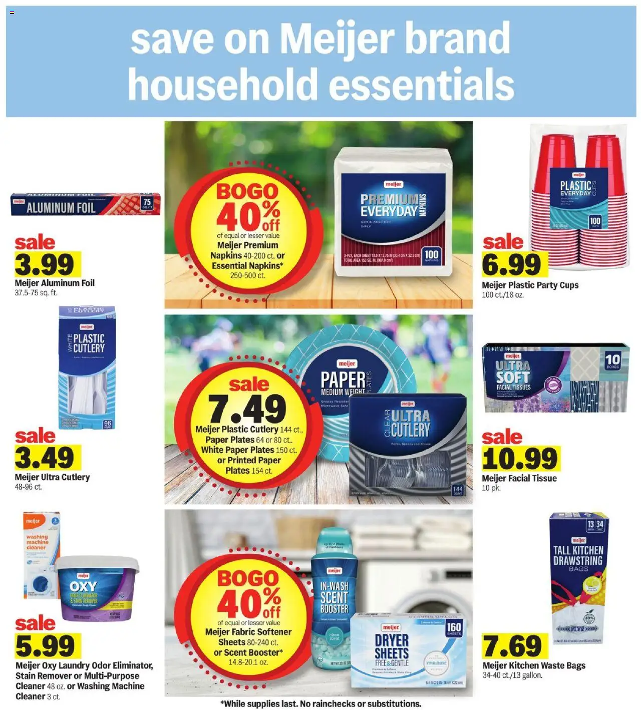 Meijer Weekly Ad - valid from 03.08.2025 | Page: 19 | Products: Safe, Fabric softener, Sheet, Weight