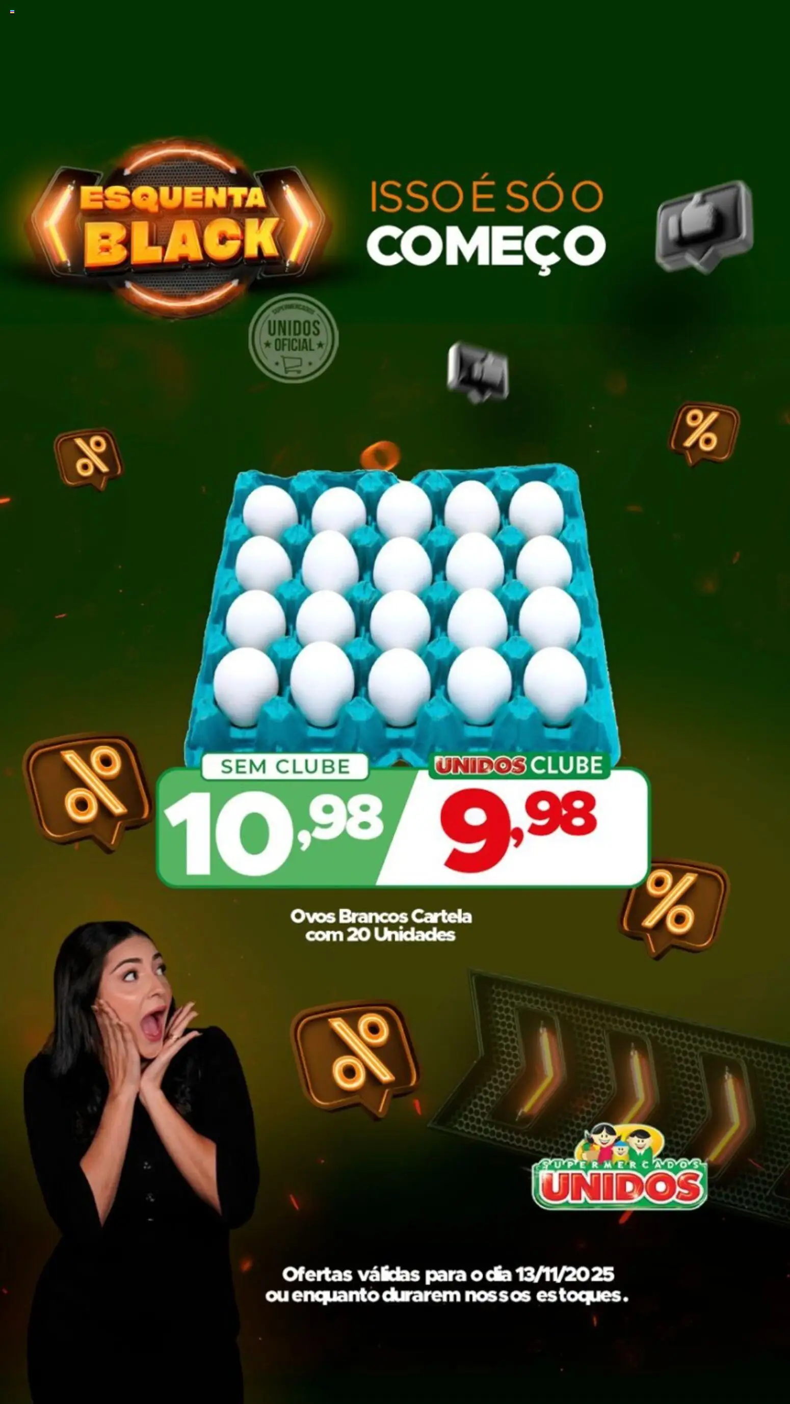Supermercados Unidos Folheto - válido de 13.11.2025 | Página: 3 | Produtos: Ovos