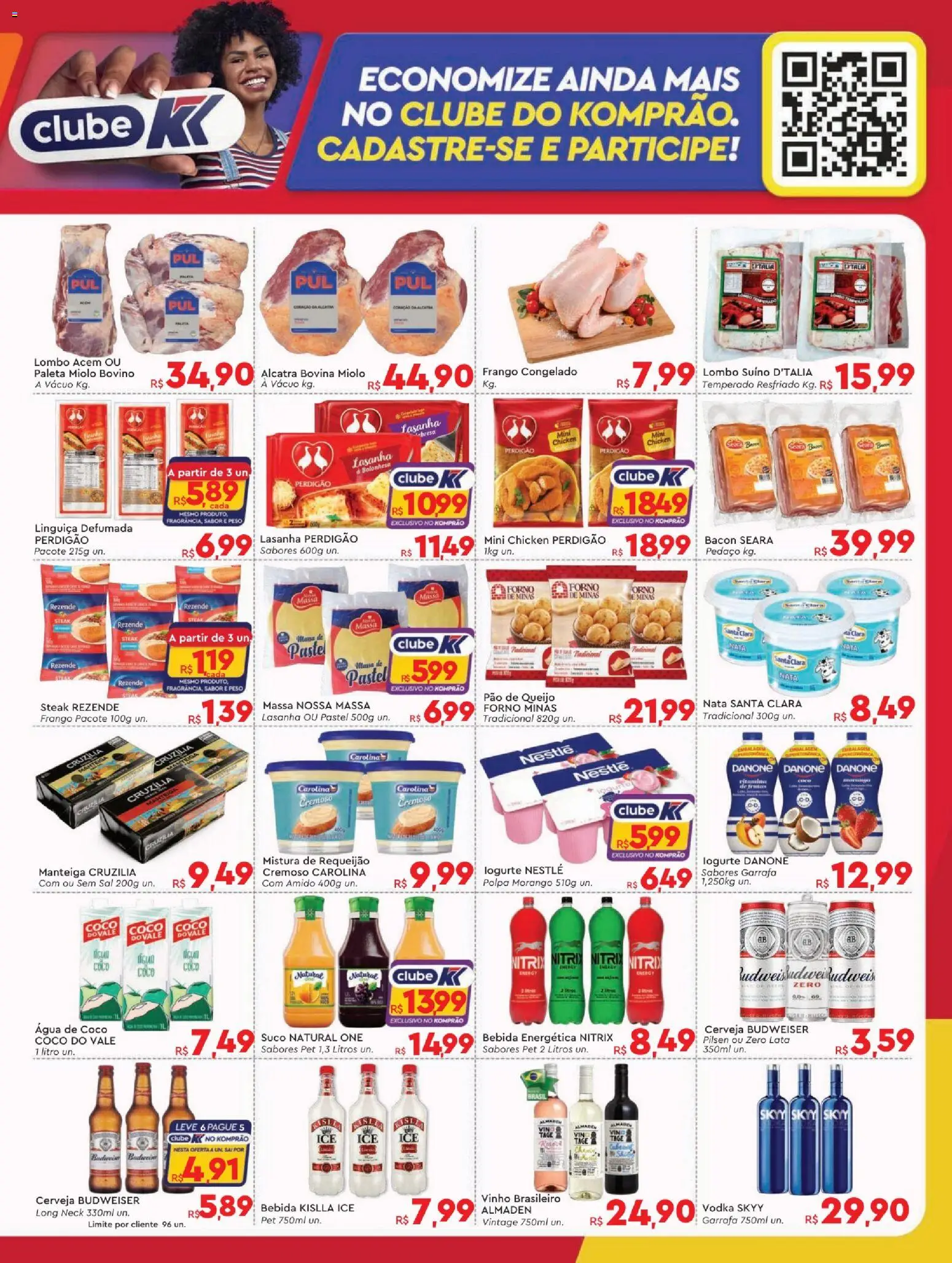 Komprao Atacadista Folheto - válido de 20.04.2026 | Página: 3 | Produtos: Alcatra, Queijo, Cerveja, Frango