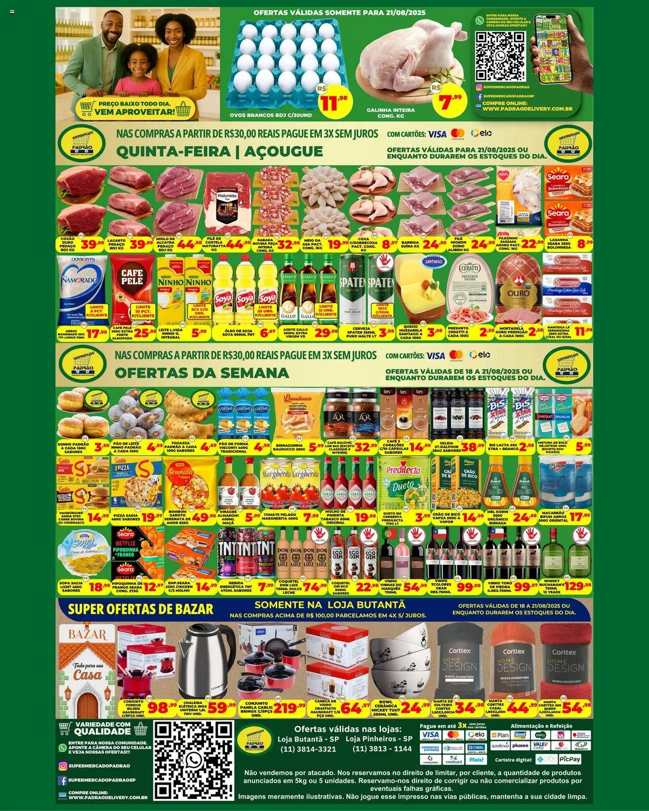 Supermercado Padrão Folheto - válido de 18.08.2025 | Página: 2 | Produtos: Chaleira, Leite, Geleia, Bico