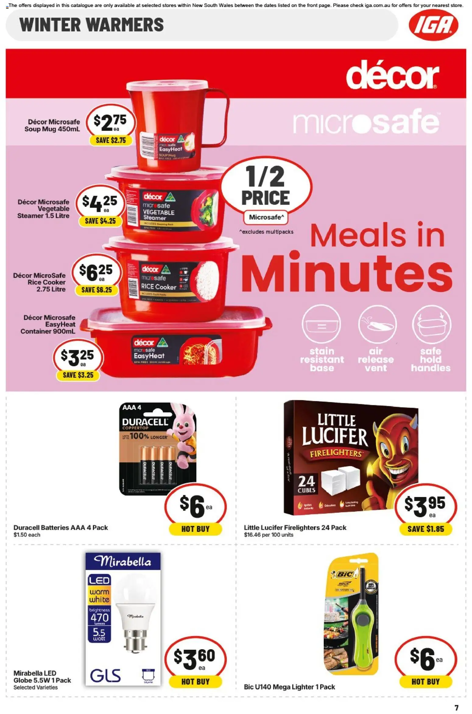 IGA catalogue - valid from 22.04.2026 | Page: 8 | Products: Bacon, Chicken, Beef, Pasta
