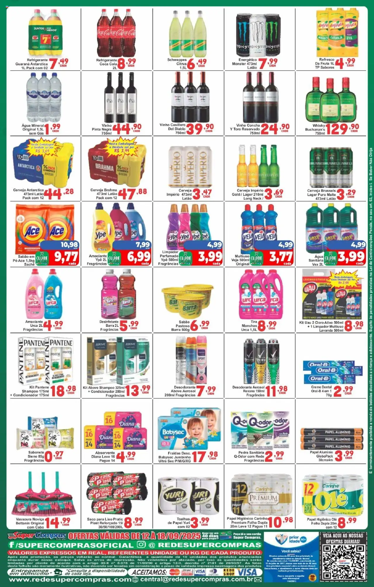 Rede Super Compras Folheto - válido de 17.09.2025 | Página: 5 | Produtos: Pó, Condicionador, Cola, Desinfetante