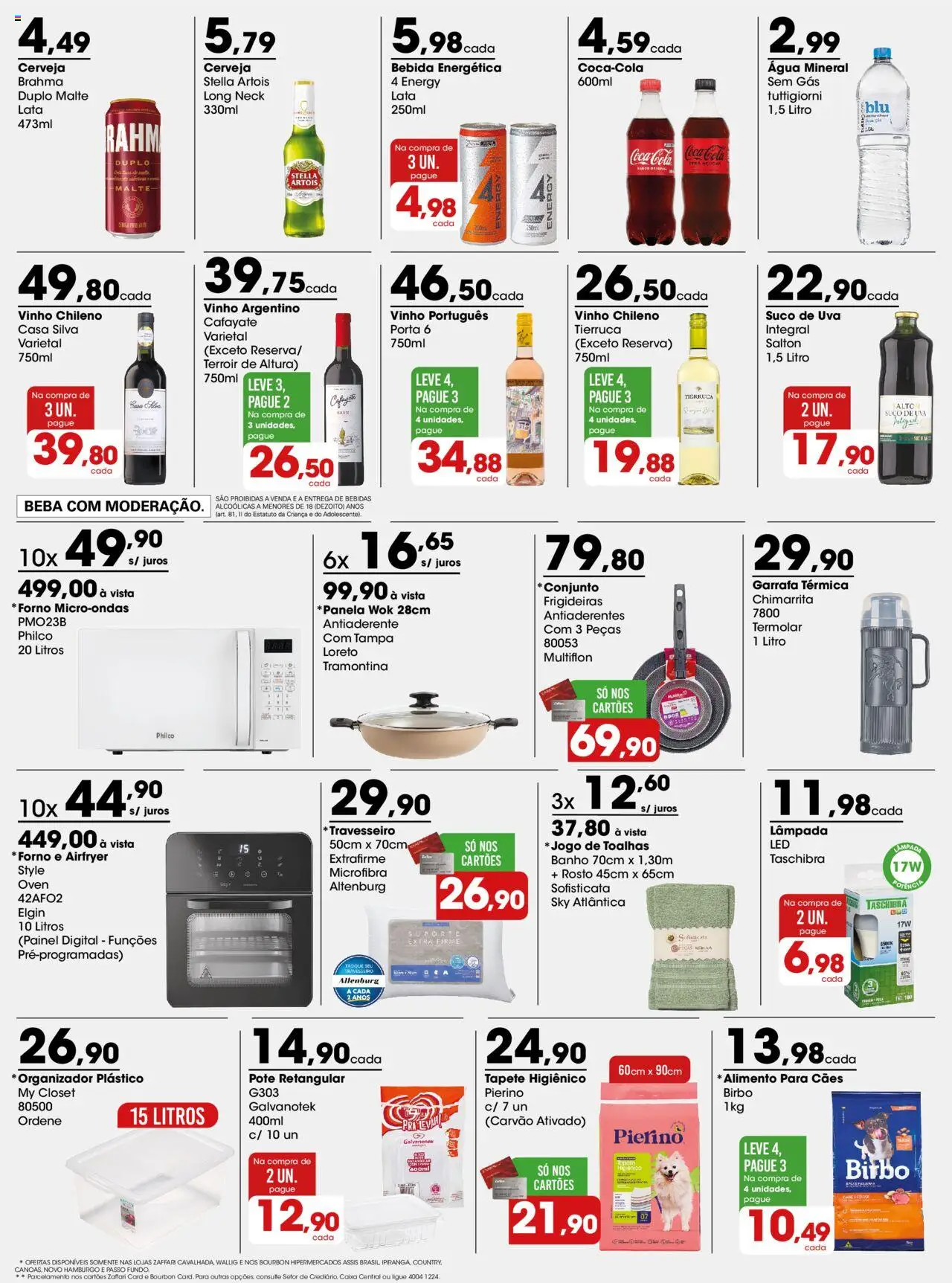 Zaffari Folheto - válido de 15.09.2025 | Página: 3 | Produtos: Travesseiro, Tapete higiênico, Bebida, Água mineral