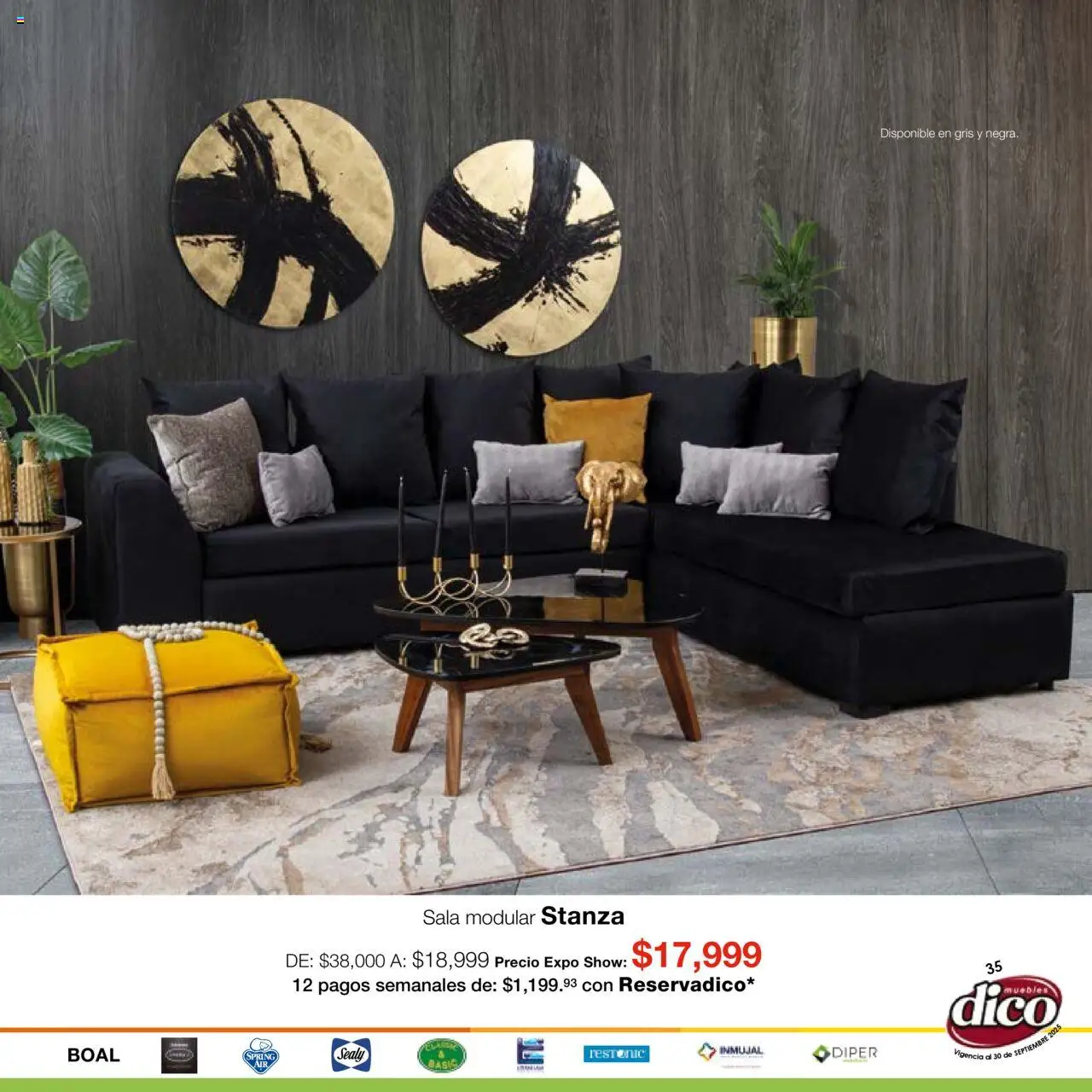 Nuevas ofertas de Muebles Dico válidas en toda la República Mexicana desde el 01.09.2025. ¡Encuentra las mejores ofertas en Muebles Dico - Catálogo Expo Show Puebla Septiembre! | Página: 35 | Productos: Modular