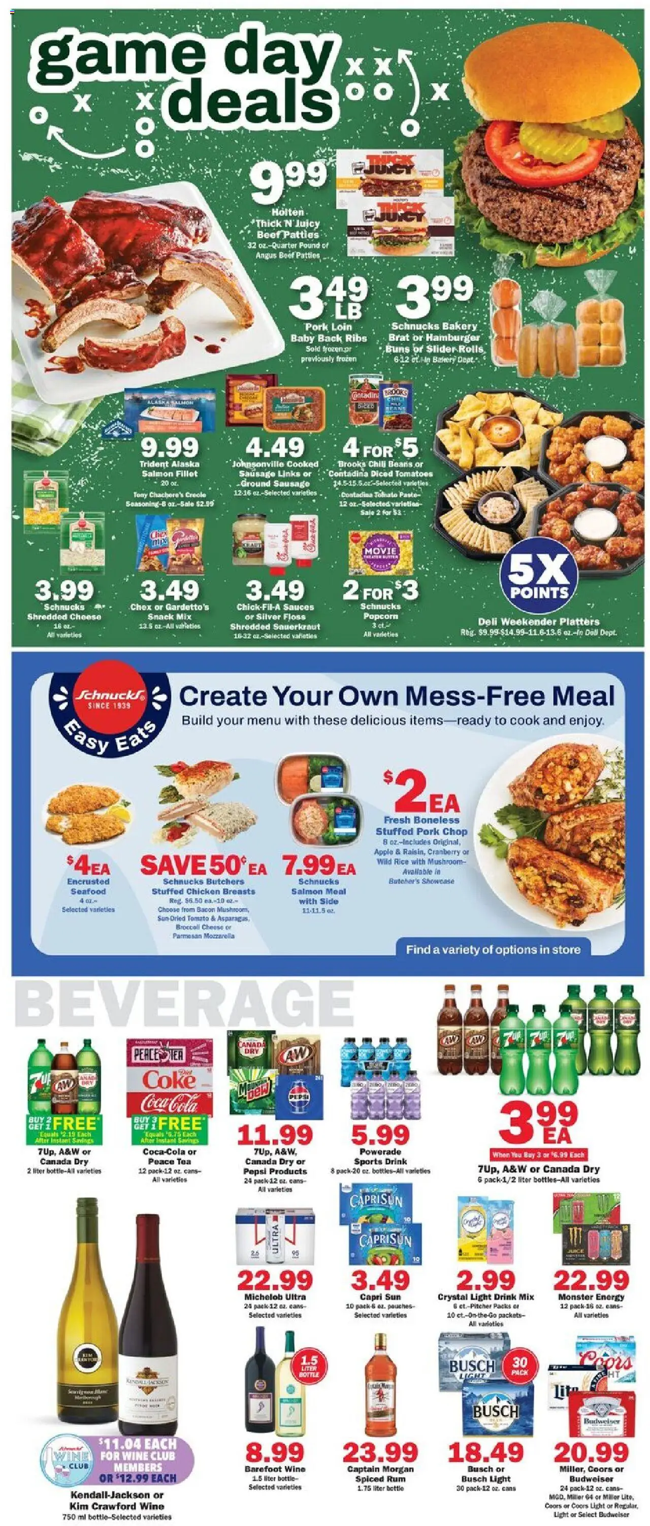 Schnucks Weekly Print Ad - IL - valid from 15.10.2025 | Page: 3 | Products: Wine, Tomatoes, Beef, Sausage
