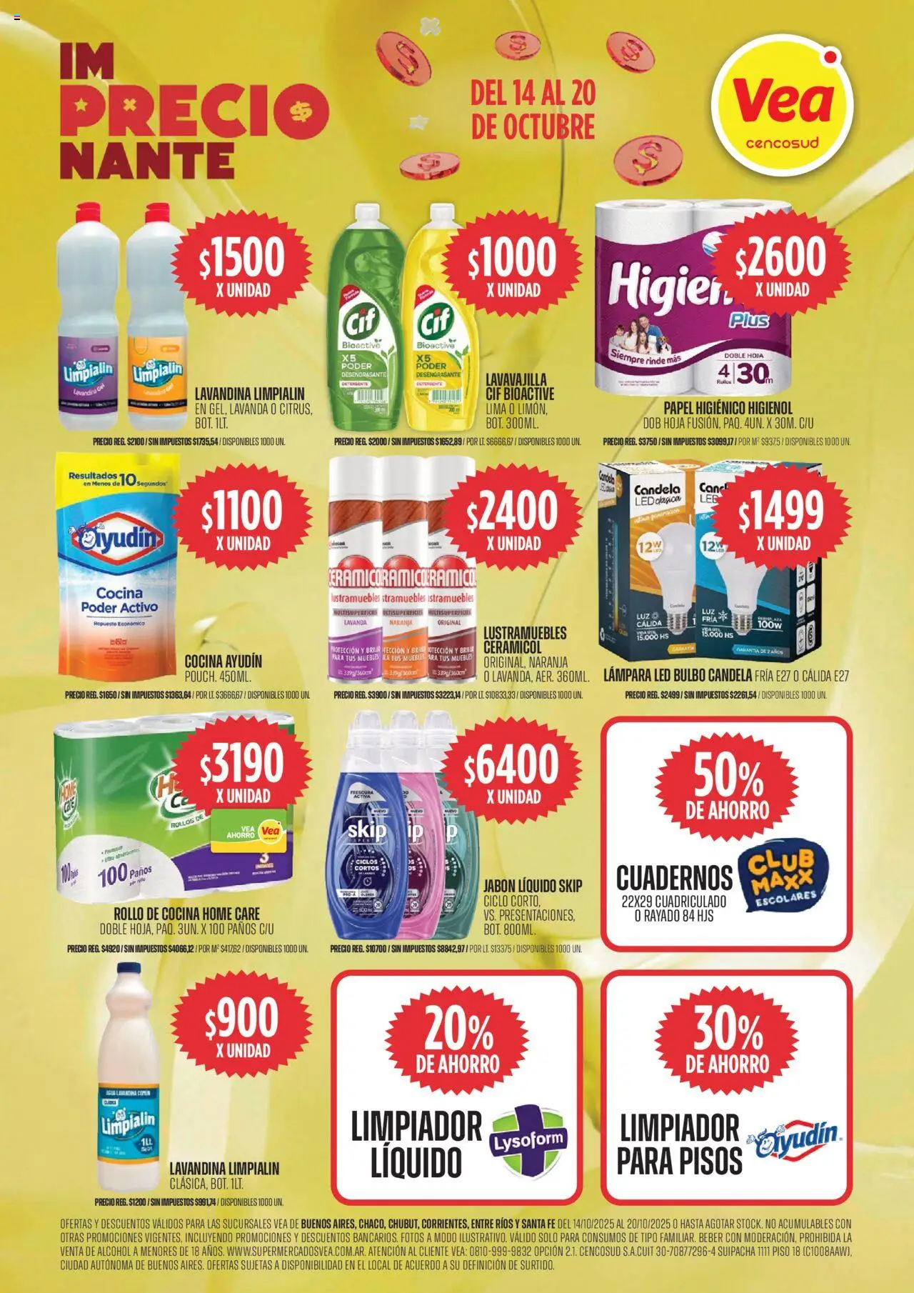Vea ofertas │ válido desde el 14.10.2025 | Página: 9 | Productos: Lustramuebles, Cocina, Jabón líquido, Detergente