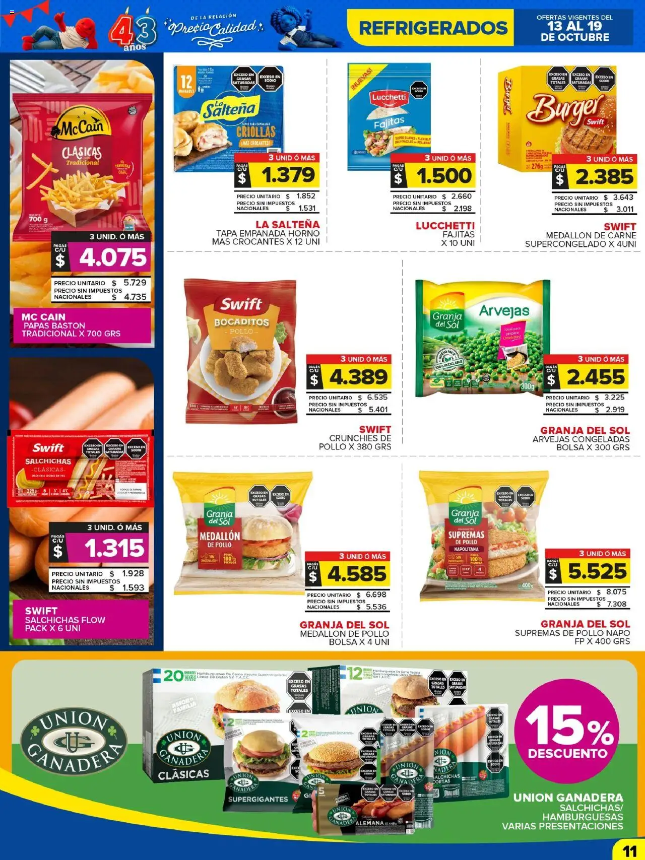 Carrefour Maxi catálogo - Jujuy │ válido desde el 13.10.2025 | Página: 11 | Productos: Flexible, Horno, Pollo, Arvejas