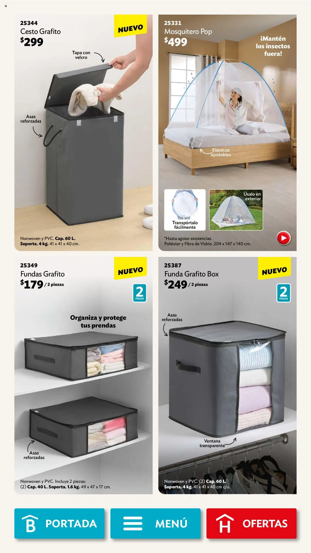 Nuevas ofertas de Betterware válidas en toda la República Mexicana desde el 29.09.2025. ¡Encuentra las mejores ofertas en Betterware - Campaña 10 2025! | Página: 32 | Productos: Mosquitero, Funda