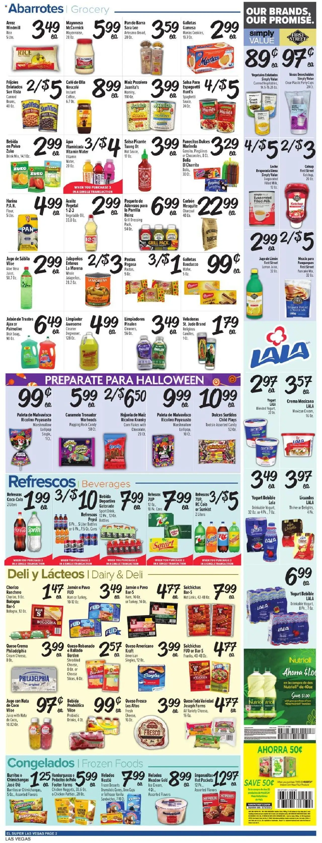 El Super Weekly Ad - valid from 08.10.2025 | Page: 2 | Products: Cheese, Juice, Aloe Vera, Flakes