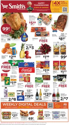 Preview of Smith's weekly ads valid from 19.11.2025