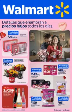 Vista previa de Walmart catálogo Detalles que enamoran a precios bajos, nuevo folleto de la tienda, válido en México a partir del 14.01.2026