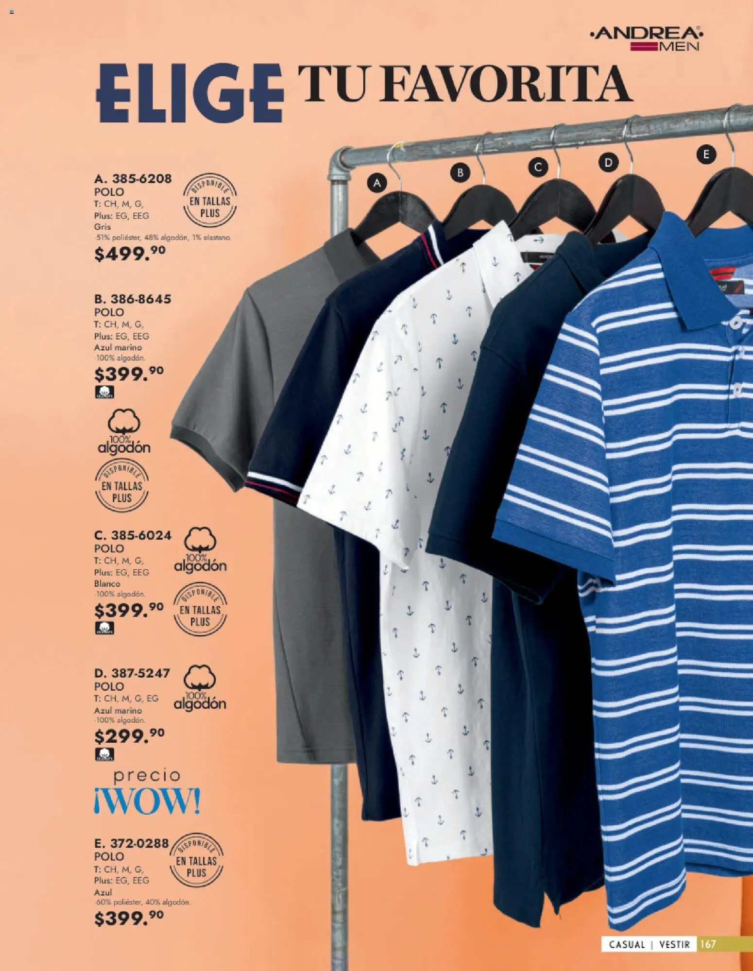 Nuevas ofertas de Andrea válidas en toda la República Mexicana desde el 25.01.2026. ¡Encuentra las mejores ofertas en Andrea catálogo Vestir Caballero ! | Página: 9