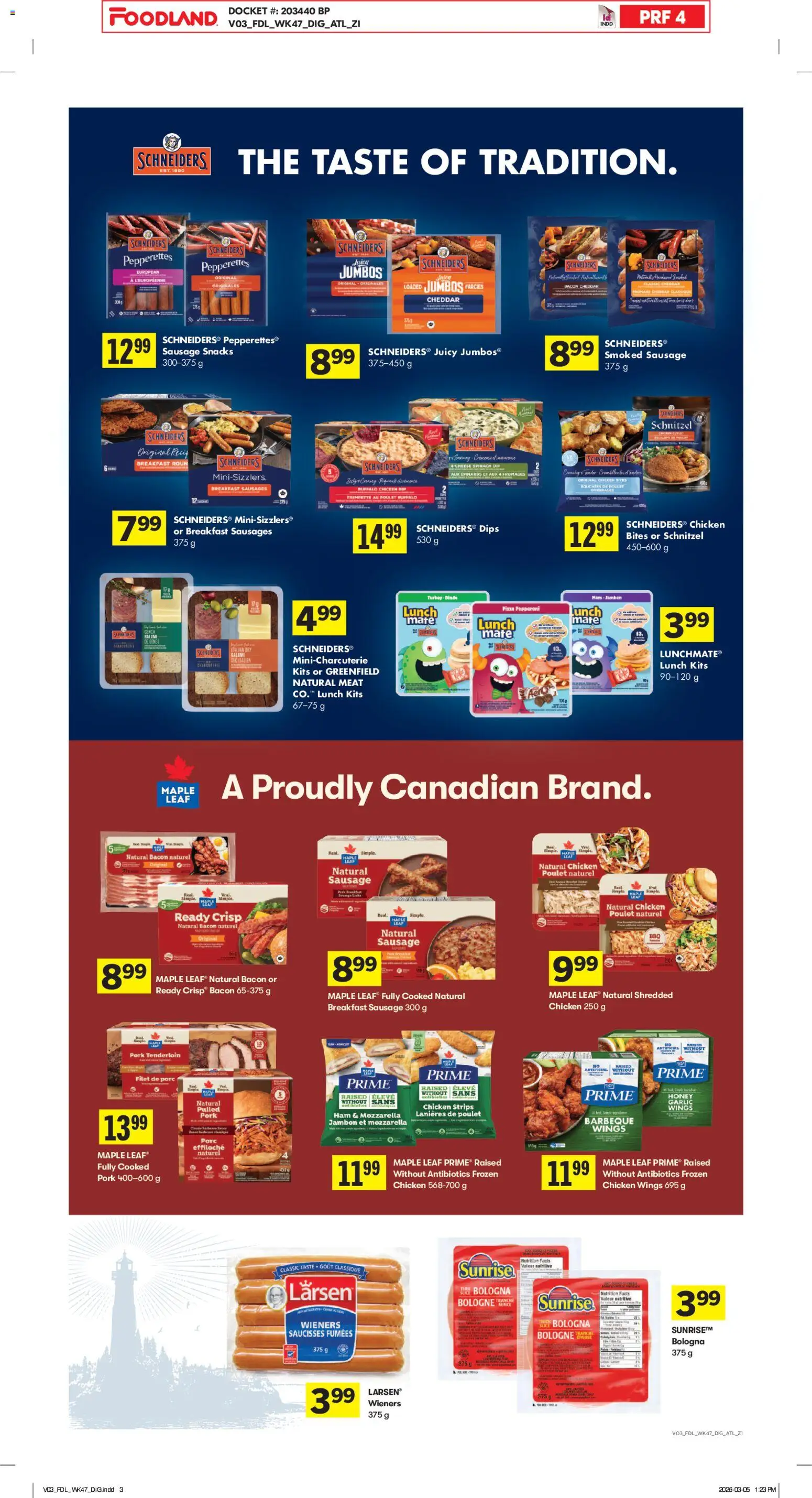 Foodland flyer valid from 19.03.2026 | Page: 16 | Products: Cheese, Ham, Pizza, Pork