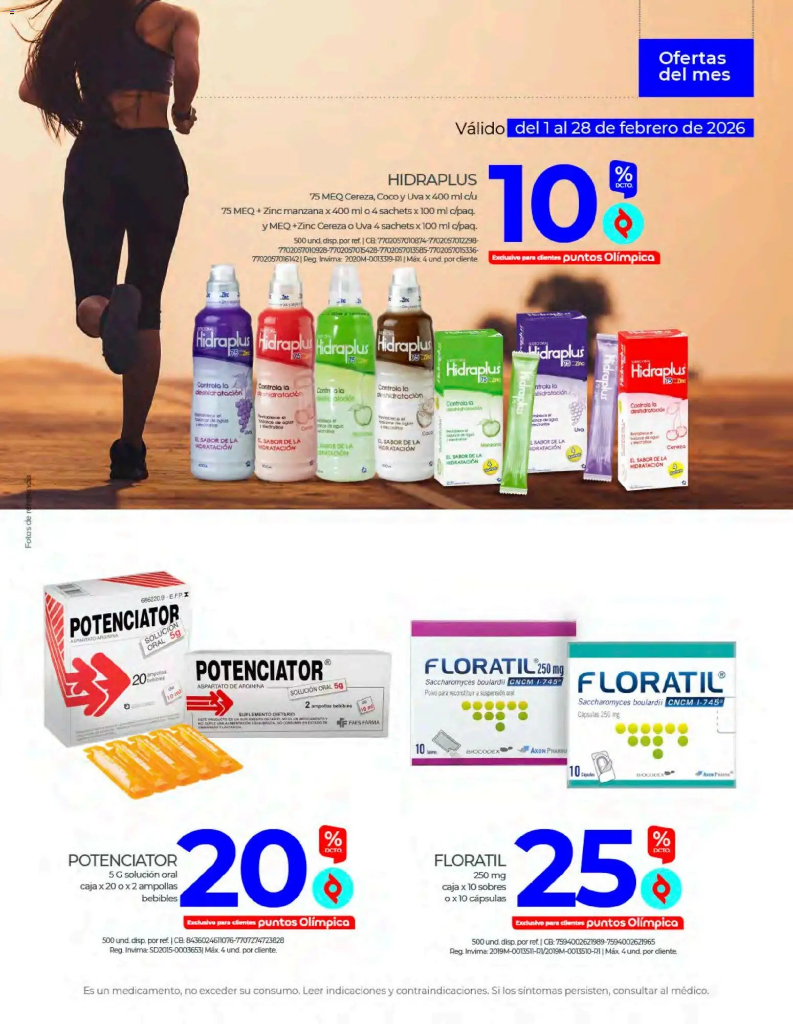 Olímpica revista - valida desde el 01.02.2026 | Página: 9 | Productos: Agua, Manzana, Polvo, Coco