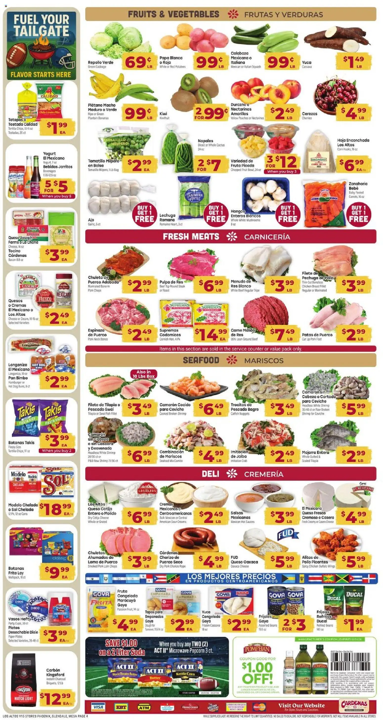 Cardenas Weekly Ad - AZ - valid from 21.01.2026 | Page: 4 | Products: Box, Pan, Microwave, Seafood