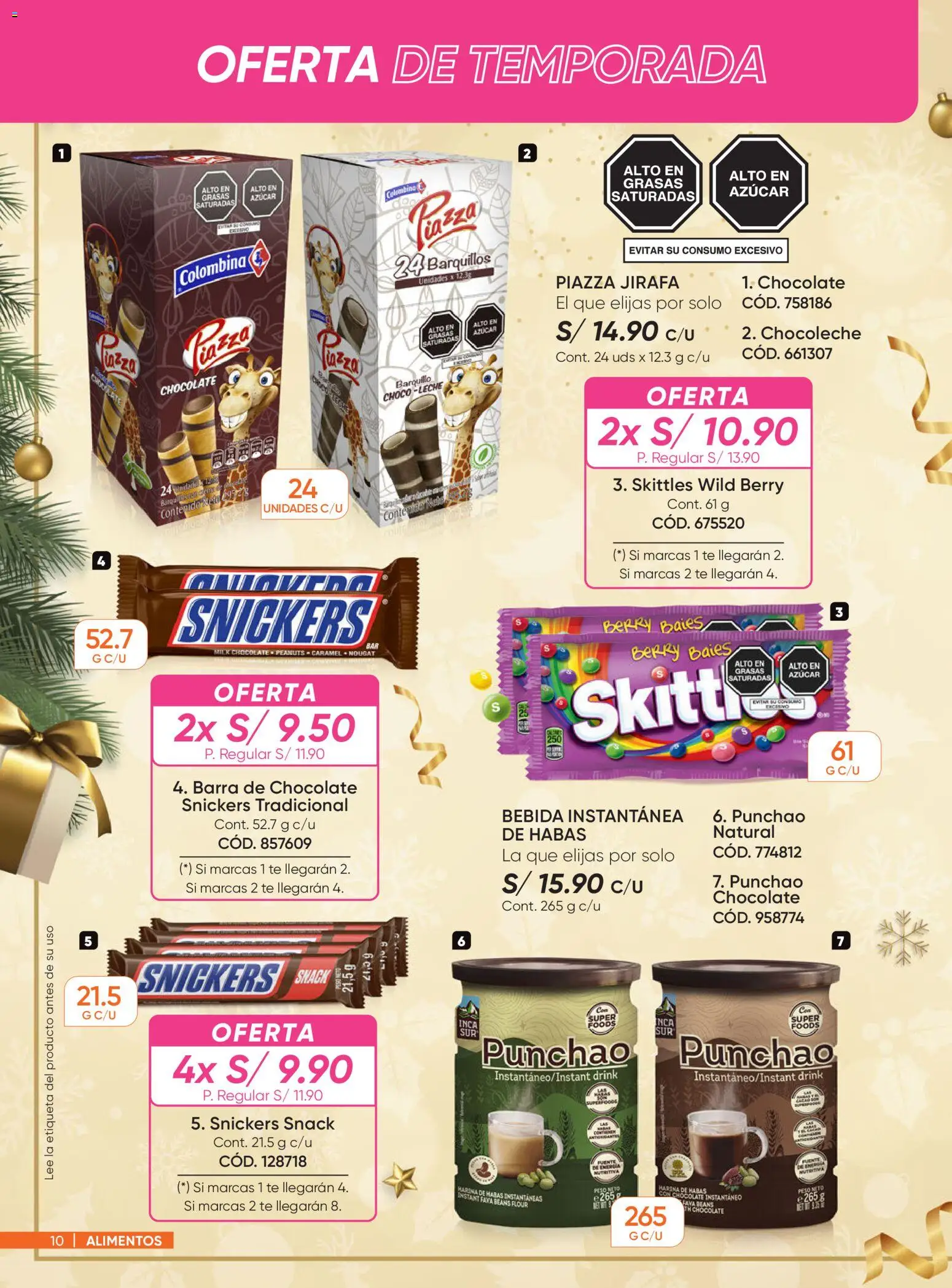 Catálogo Azzorti válido desde 03.11.2025 | Página: 10 | Productos: Leche, Chocolate, Té, Peso