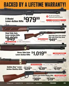 Preview of Cabela's weekly ads valid from 11.08.2025 | Page: 479 | Products: Rimfire Rifle, Rifle, Rimfire