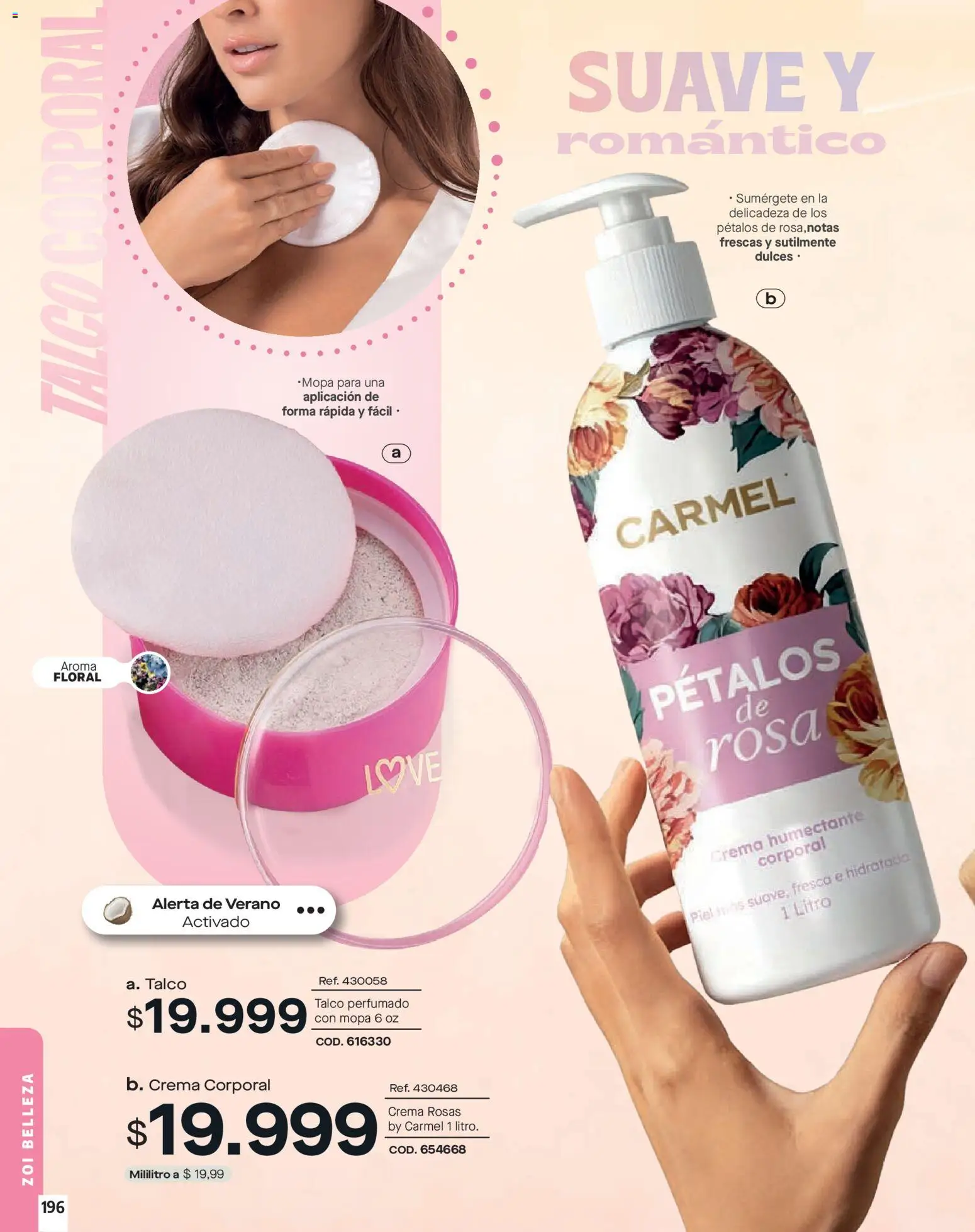 Carmel revista - valida desde el 01.01.2026 | Página: 196 | Productos: Crema, Ruana