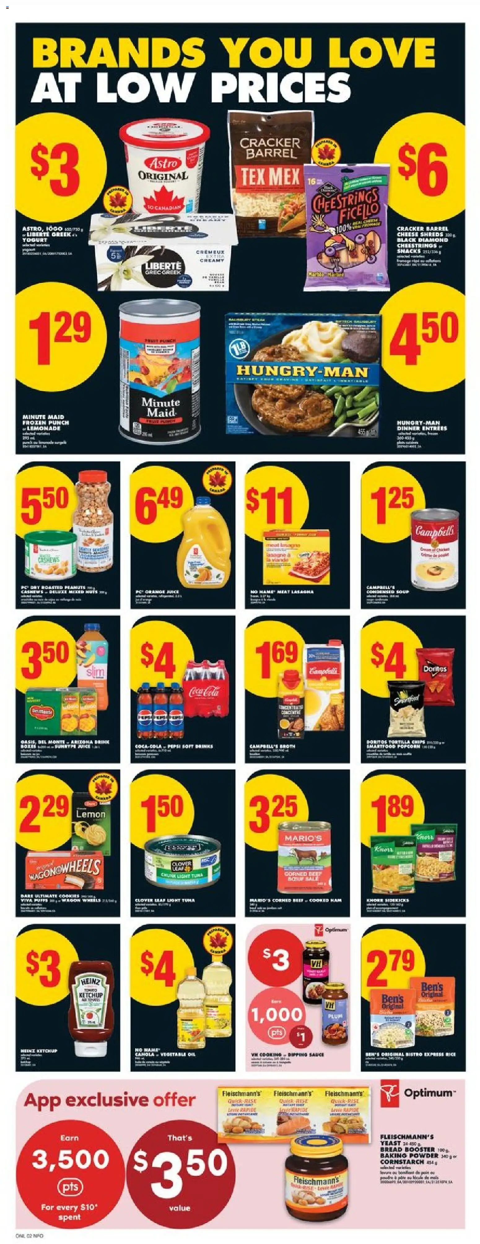 No Frills flyer valid from 29.01.2026 | Page: 10 | Products: Chips, Ketchup, Cookies, Cheese