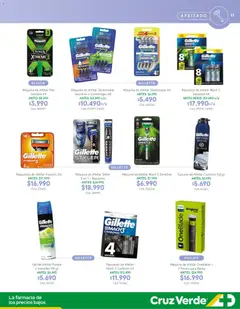 Belleza y Cuidado Personal Cruz Verde válido desde el 05.12.2025 | Página: 17 | Productos: Espuma, Maquina de afeitar, Espuma de afeitar