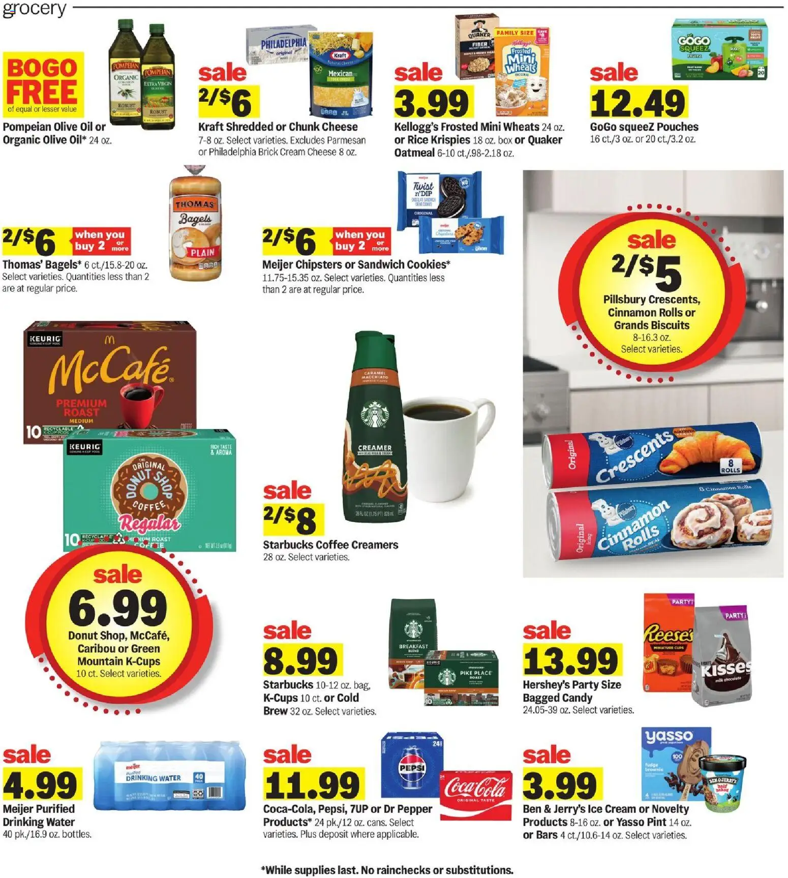 Meijer Weekly Ad - MI - valid from 18.02.2026 | Page: 3 | Products: Box, Cheese, Water, Cinnamon Roll