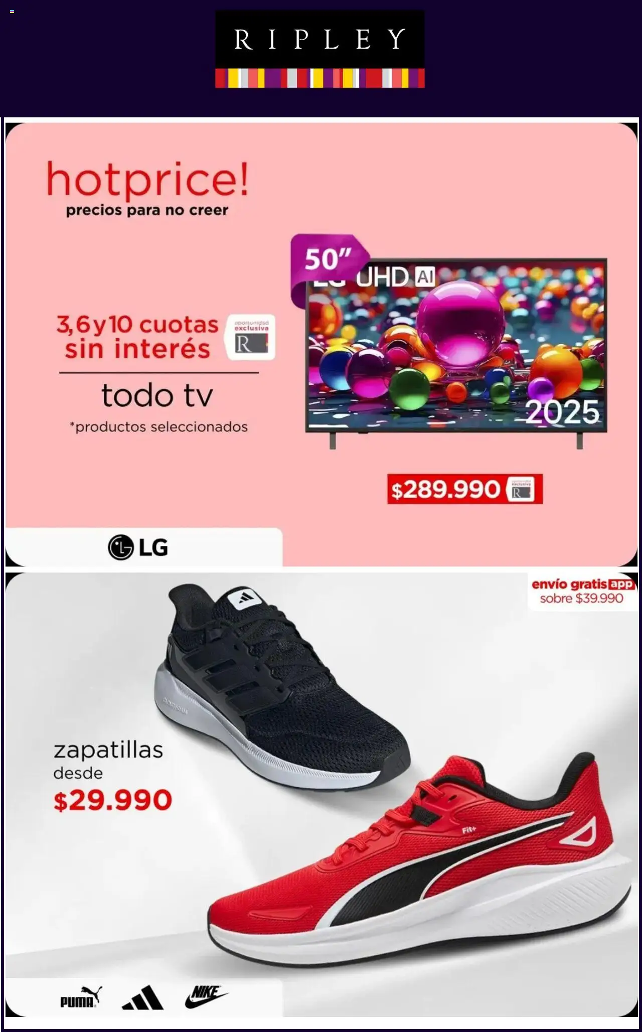 Ripley ofertas  │ válido desde el 02.09.2025 | Página: 6 | Productos: Sobre, Zapatillas