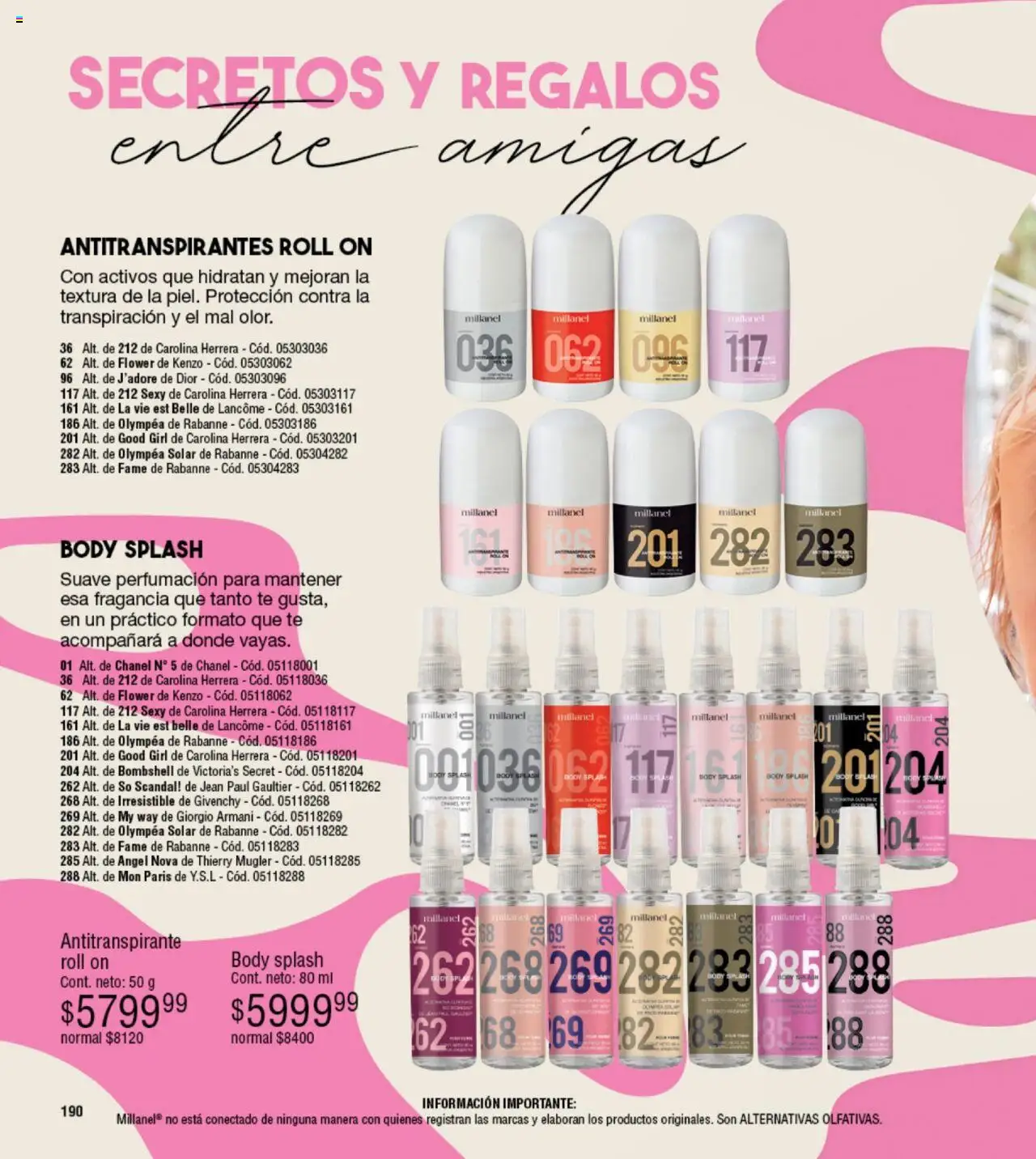 Millanel catálogo │ válido desde el 23.06.2025 | Página: 190 | Productos: Jean, Body, Fragancia, Té