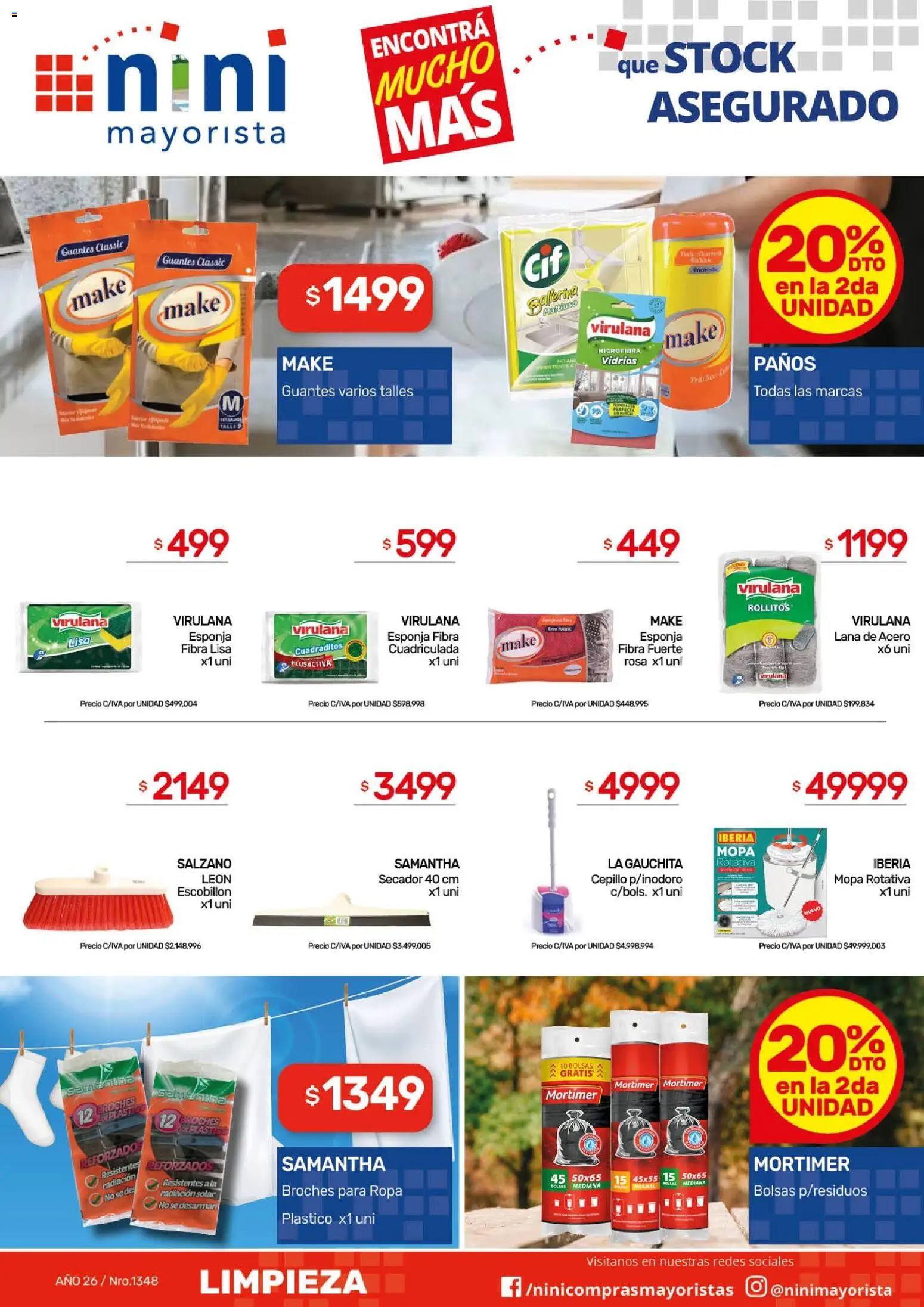 NINI Mayorista - Ofertas │ válido desde el 23.02.2026 | Página: 11 | Productos: Esponja, Ropa, Escobillon, Guantes