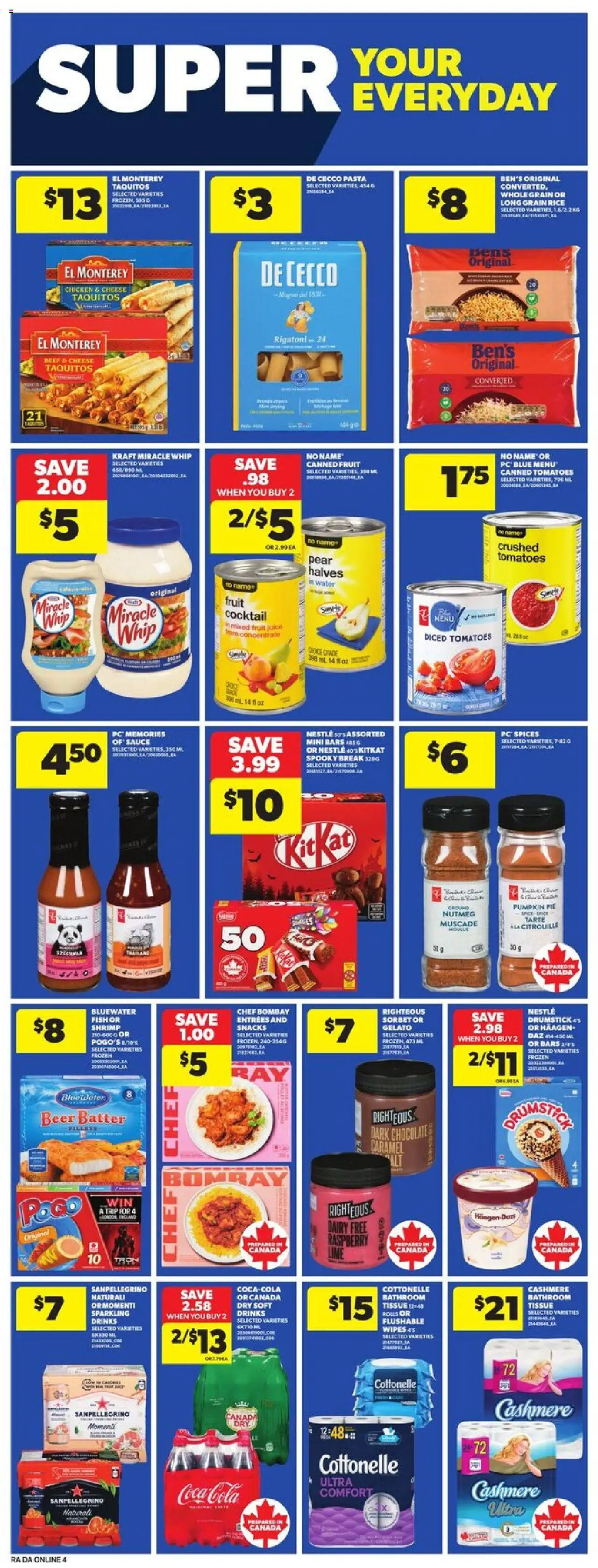 Atlantic Superstore flyer valid from 09.10.2025 | Page: 16 | Products: Fish, Pasta, PC, Pumpkin
