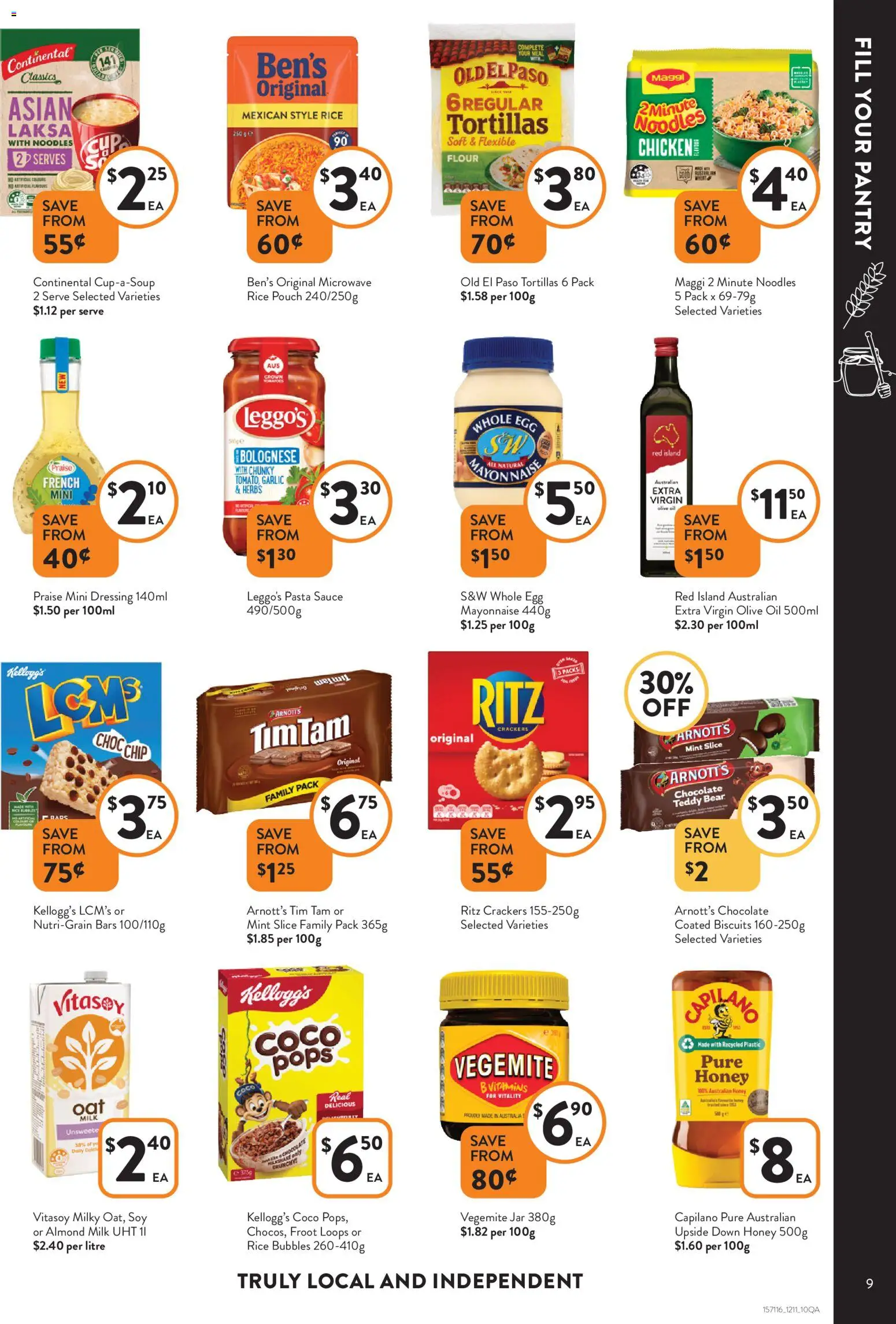 Foodworks catalogue - valid from 12.11.2025 | Page: 9 | Products: Sauce, Garlic, Tortillas, Vegemite