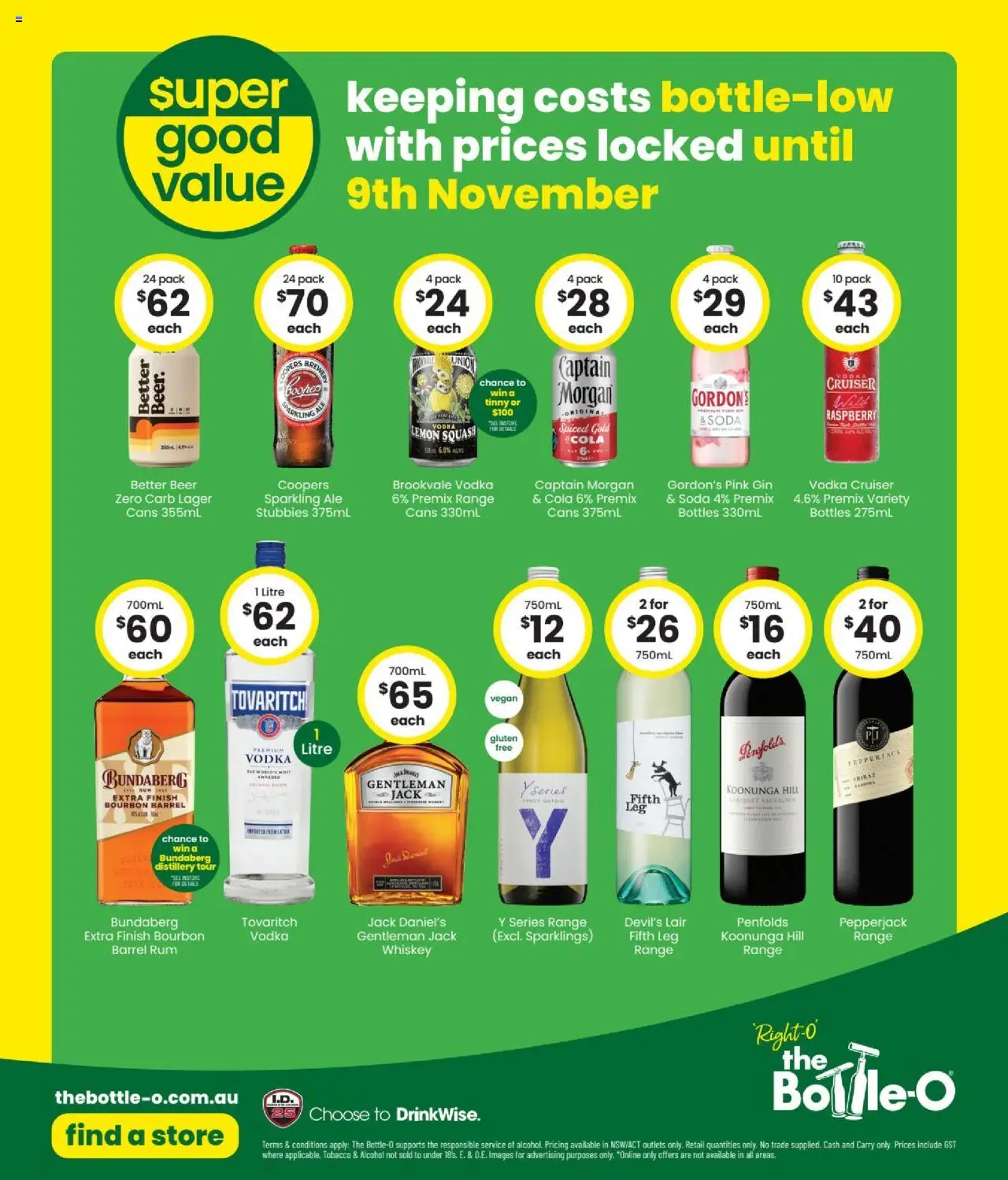 The Bottle-O catalogue - valid from 15.09.2025 | Page: 8 | Products: Beer, Bourbon, Vodka, Squash