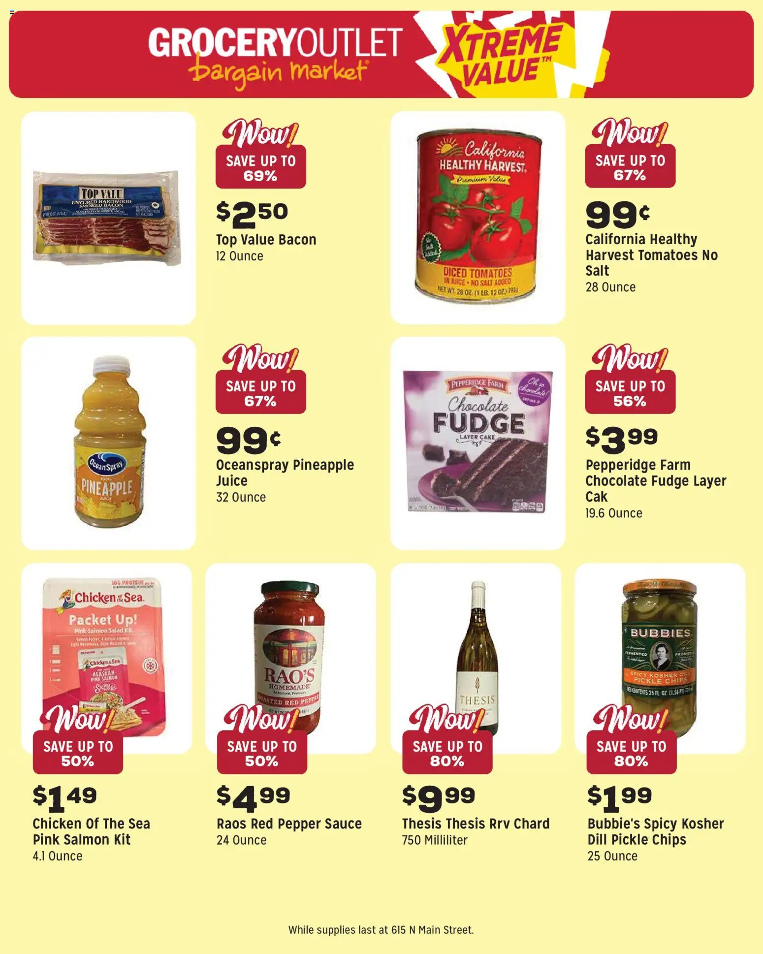 Grocery Outlet Weekly Ad - ID - valid from 29.04.2026 | Page: 10 | Products: Chocolate, Tomatoes, Salt, Dill