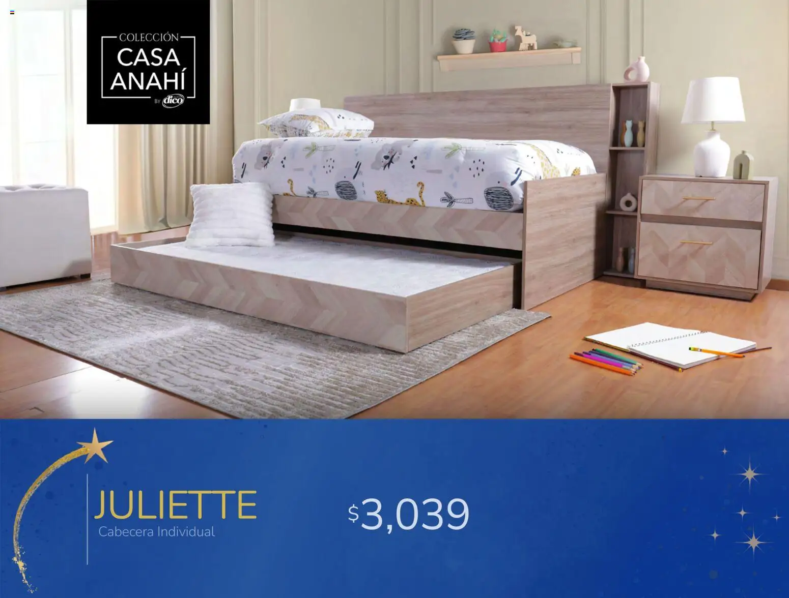 Nuevas ofertas de Muebles Dico válidas en toda la República Mexicana desde el 06.01.2026. ¡Encuentra las mejores ofertas en Muebles Dico catálogo Magia de Reyes! | Página: 15 | Productos: Cabecera