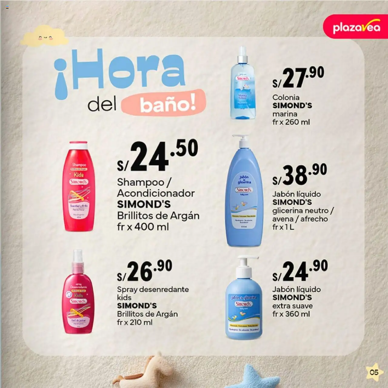 Catálogo Plaza Vea válido desde 20.10.2025 | Página: 5 | Productos: Shampoo, Acondicionador, Jabón, Baño