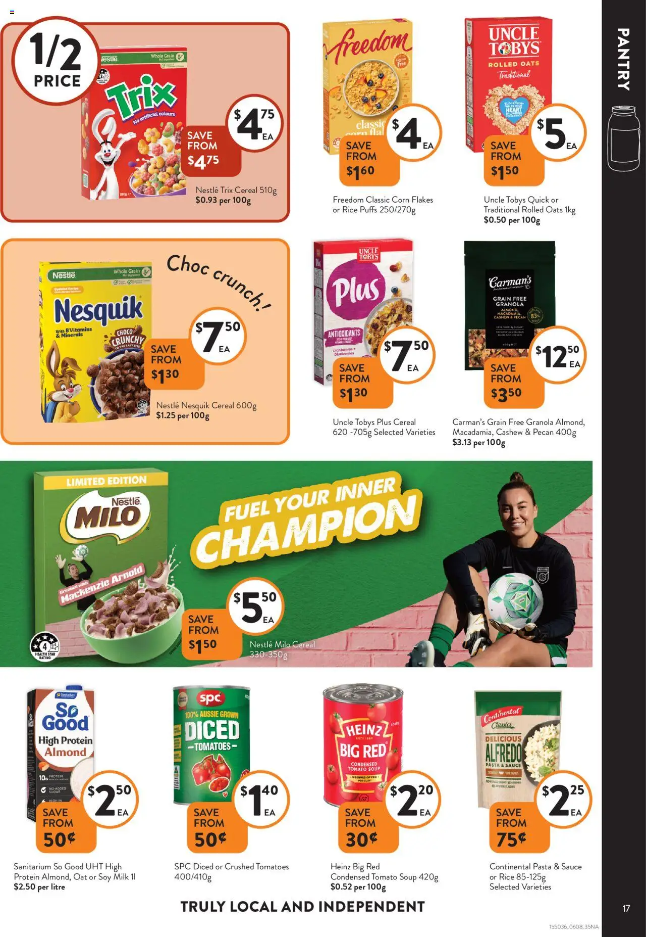 Foodworks catalogue - valid from 06.08.2025 | Page: 17 | Products: Oats, Pasta, Flakes, Soup