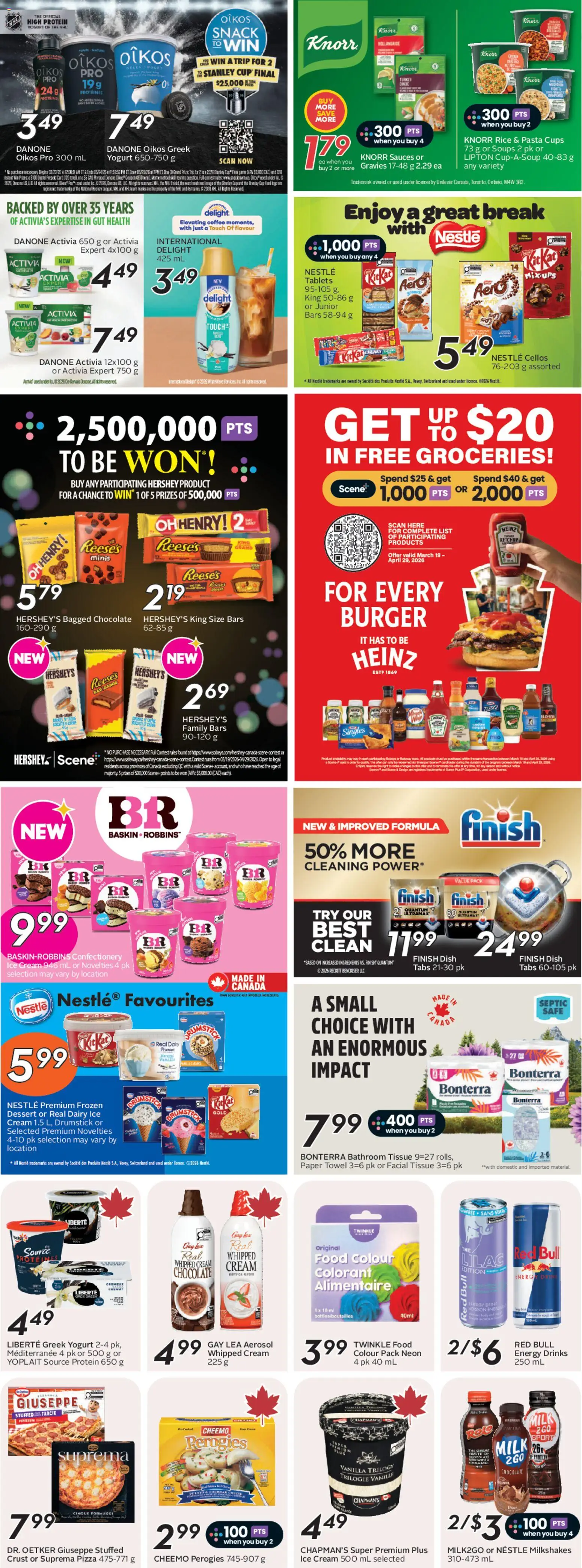 Safeway flyer valid from 19.03.2026 | Page: 21 | Products: Pasta, Ketchup, Cheese, Yogurt