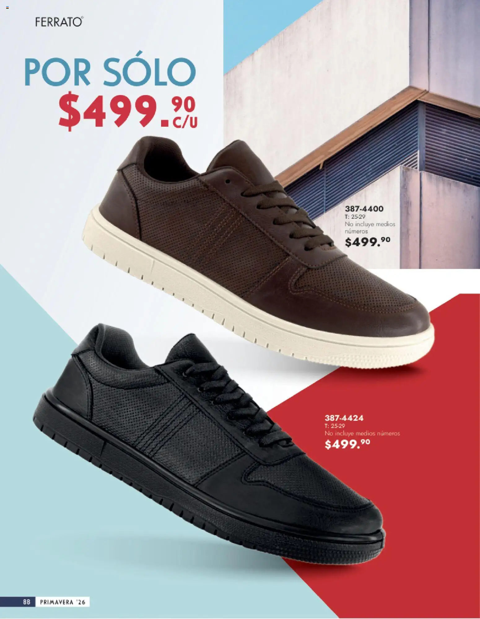 Nuevas ofertas de Andrea válidas en toda la República Mexicana desde el 25.01.2026. ¡Encuentra las mejores ofertas en Andrea catálogo Calzado Caballero! | Página: 88