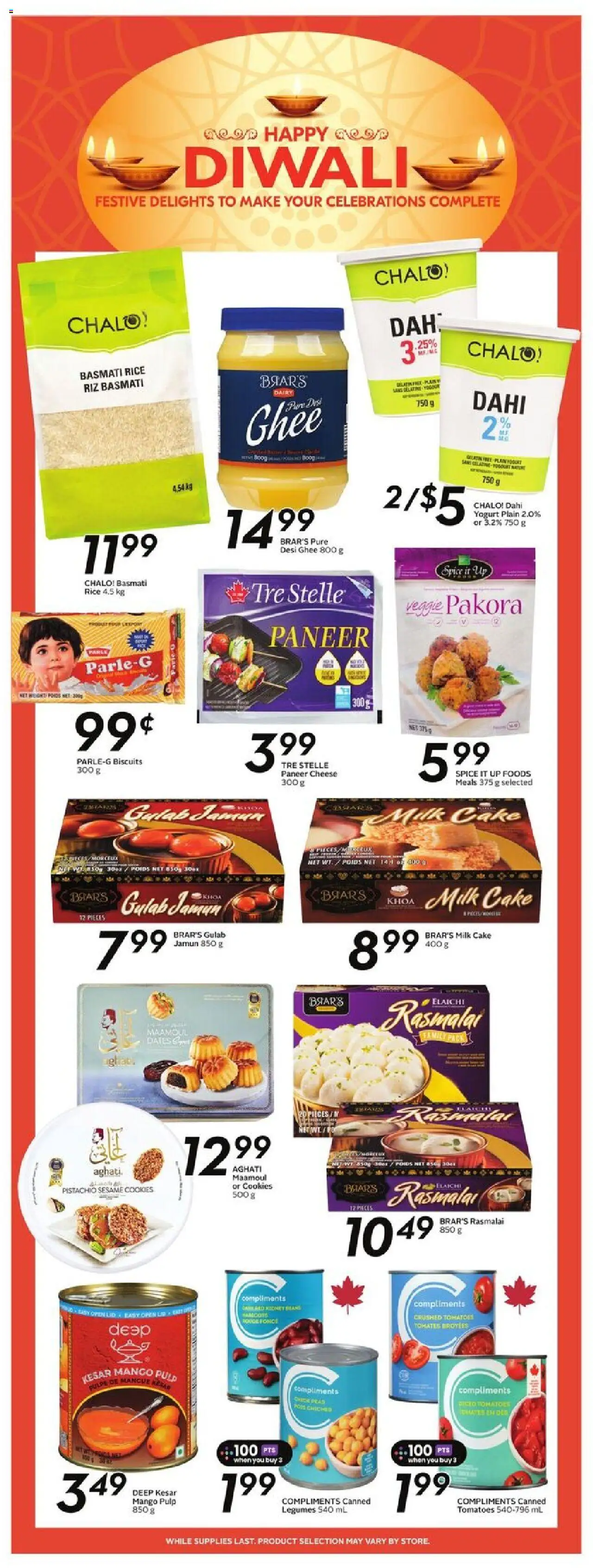 Sobeys flyer valid from 18.09.2025 | Page: 17 | Products: Rice, Cookies, Milk, Cheese