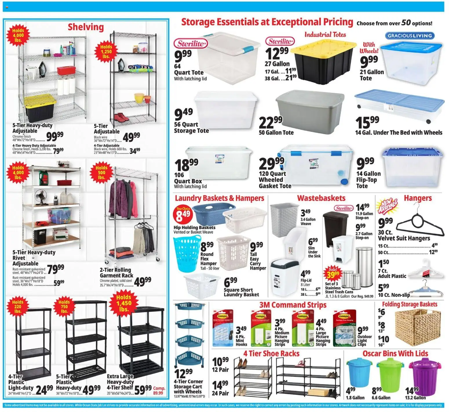Ocean State Job Lot Weekly Ad - MA - valid from 22.01.2026 | Page: 8 | Products: Bed, Basket, Wire, Rivet
