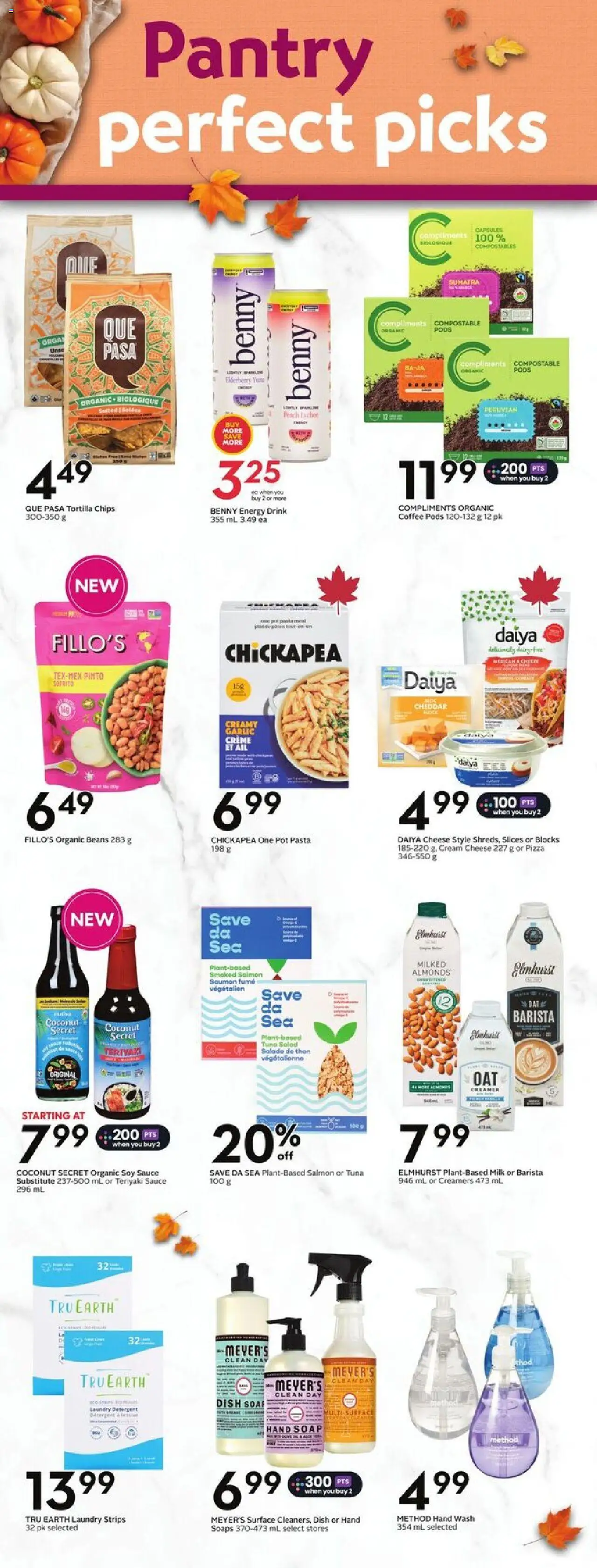 Safeway flyer valid from 02.10.2025 | Page: 23 | Products: Pasta, Detergent, Milk, Pizza