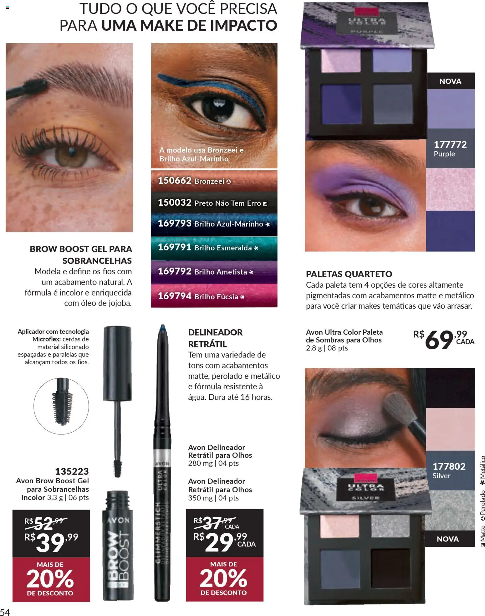 Avon Folheto - válido de 06.01.2026 | Página: 54 | Produtos: Delineador, Óleo