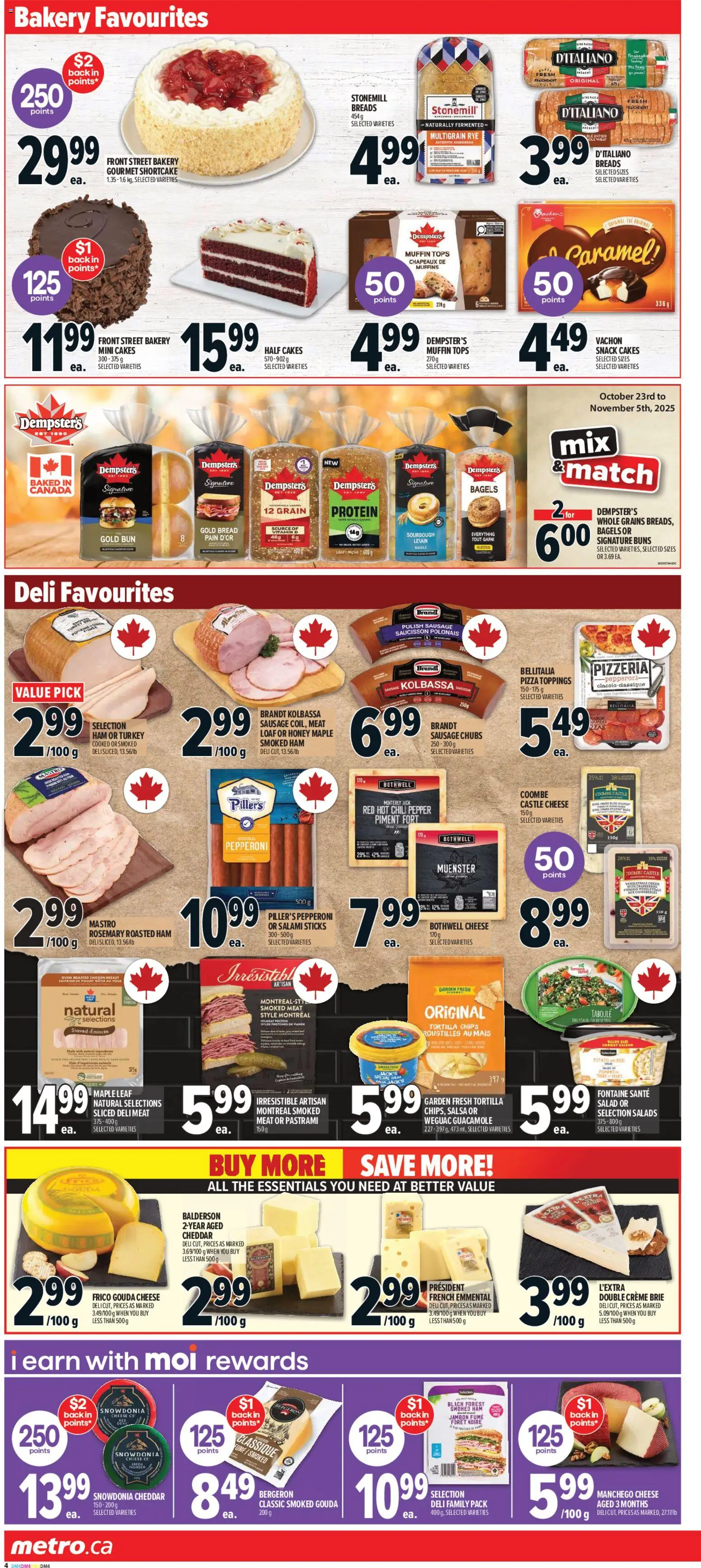 Metro flyer valid from 23.10.2025 | Page: 9 | Products: Oven, Bread, Salami, Chicken