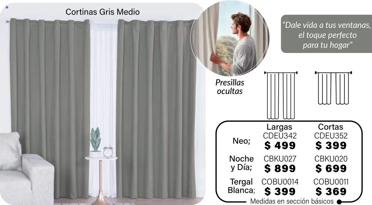 Nuevas ofertas de Colchas Concord válidas en toda la República Mexicana desde el 01.08.2025. ¡Encuentra las mejores ofertas en Colchas Concord - Catálogo! | Página: 258 | Productos: Cortinas