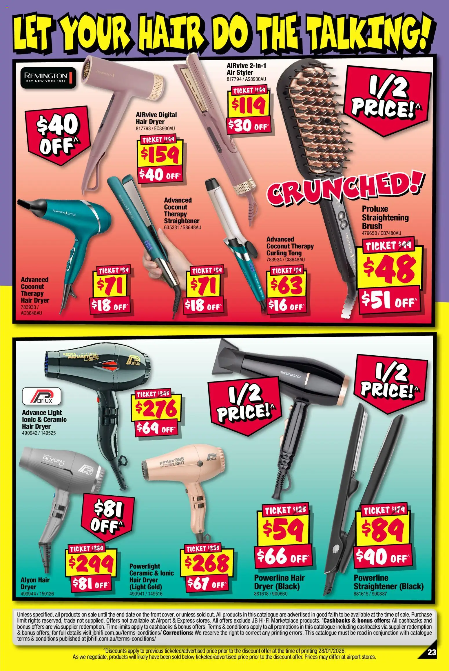 JB Hi-Fi catalogue - valid from 12.02.2026 | Page: 23 | Products: Brush, Curling, Dryer, Hair dryer