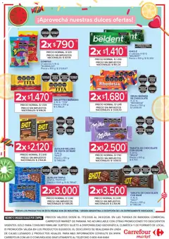 Vista previa Carrefour Market - Market Paraná  válido desde el 17.03.2026 | Página: 4 | Productos: Galletitas, Mani, Leche, Chicle