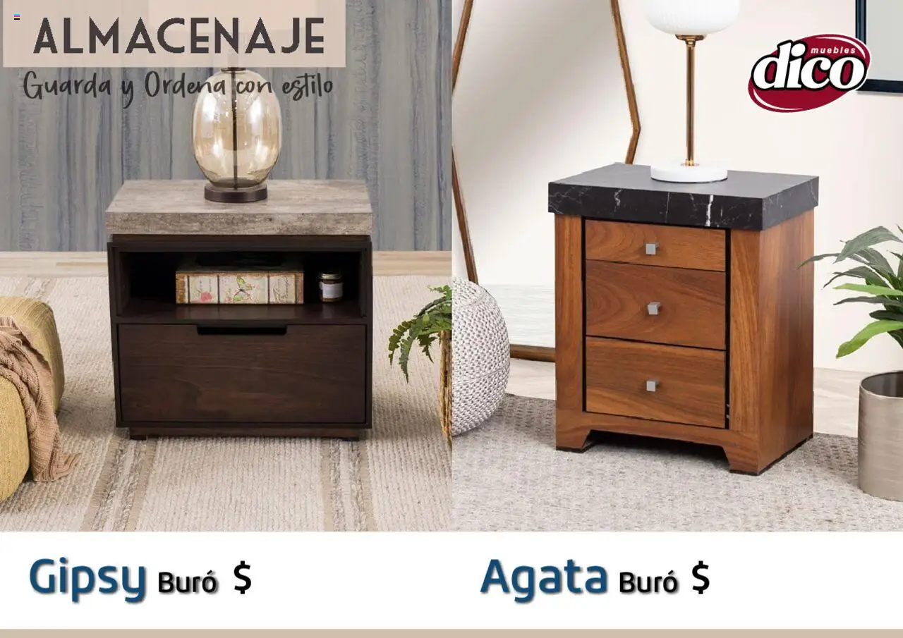 Nuevas ofertas de Muebles Dico válidas en toda la República Mexicana desde el 12.02.2025. ¡Encuentra las mejores ofertas en Muebles Dico catálogo Almacenaje! | Página: 13 | Productos: Buró