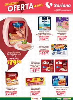 Vista previa de Soriana - Preciazazaso Súper: Camp, Chia, Oax, Q. Roo, Tab, Yuc, nuevo folleto de la tienda, válido en México a partir del 02.01.2026 | Página: 21 | Productos: Tocino, Salchicha, Queso, Jamón