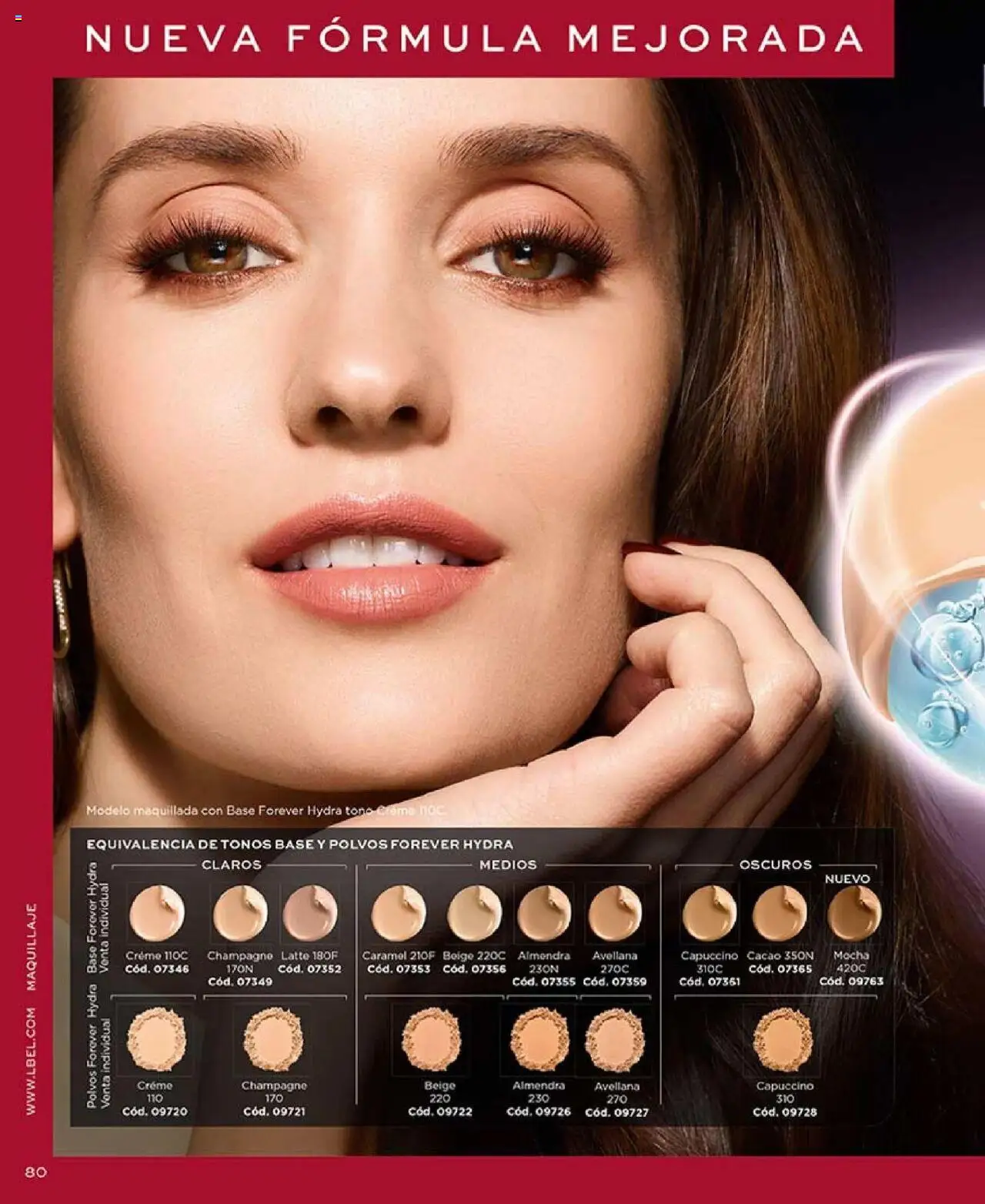 Catálogo L'Bel Campaña 17 │ válido desde el 14.10.2025 | Página: 80 | Productos: Almendra, Maquillaje, Base, Individual