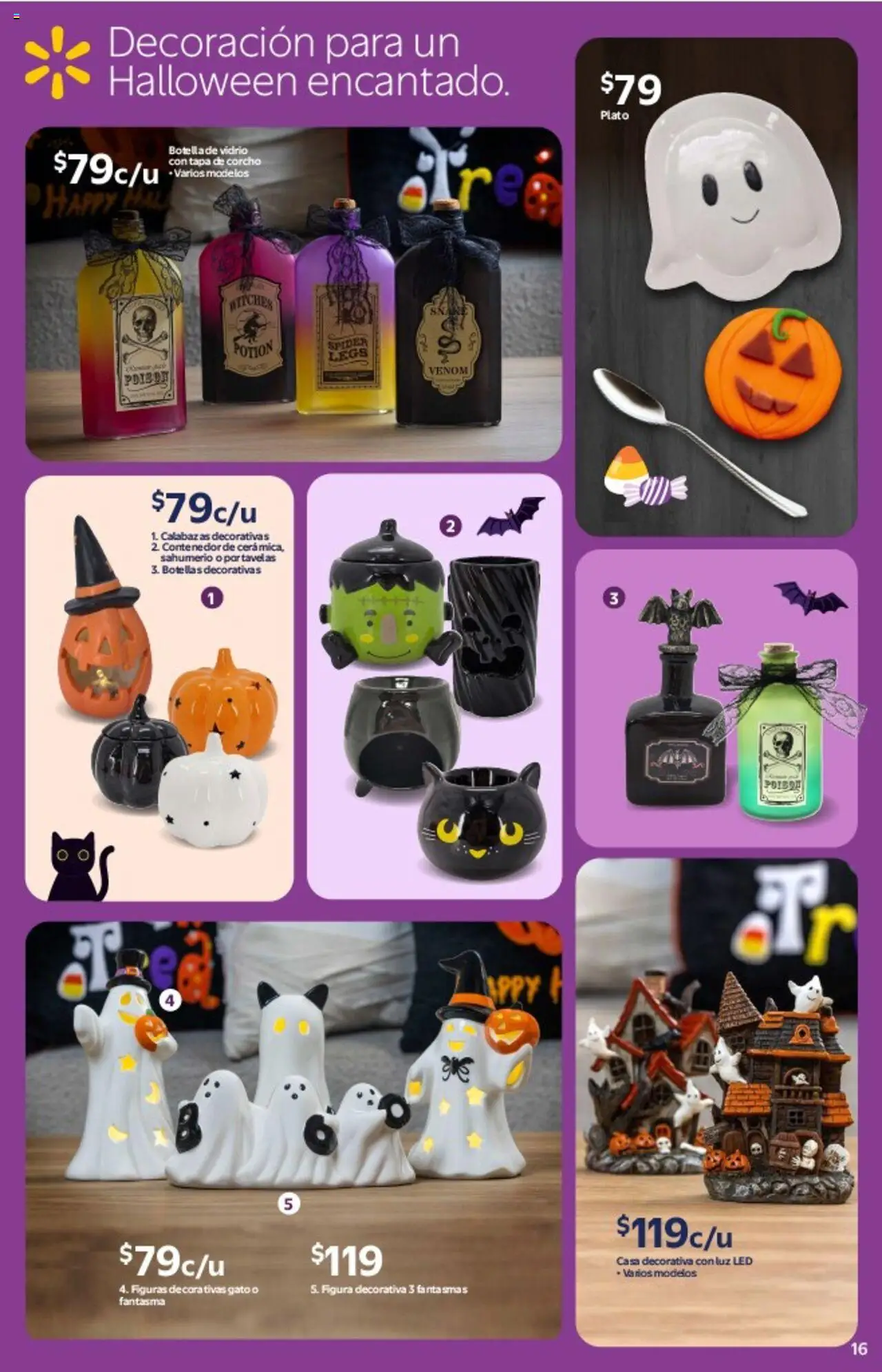 Nuevas ofertas de Walmart válidas en toda la República Mexicana desde el 14.10.2025. ¡Encuentra las mejores ofertas en Walmart - Folleto Halloween! | Página: 16 | Productos: Sahumerio, Contenedor